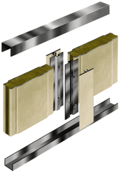 Omega Wall panel - exploded view